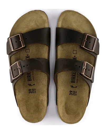 Birkenstock - Arizona Oiled Leather Sandal - Habana